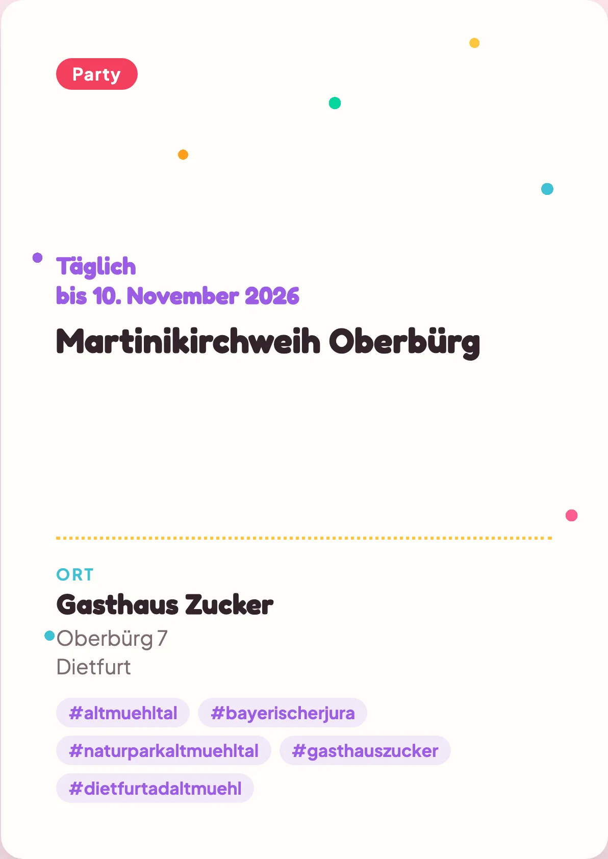 Veranstaltungsflyer