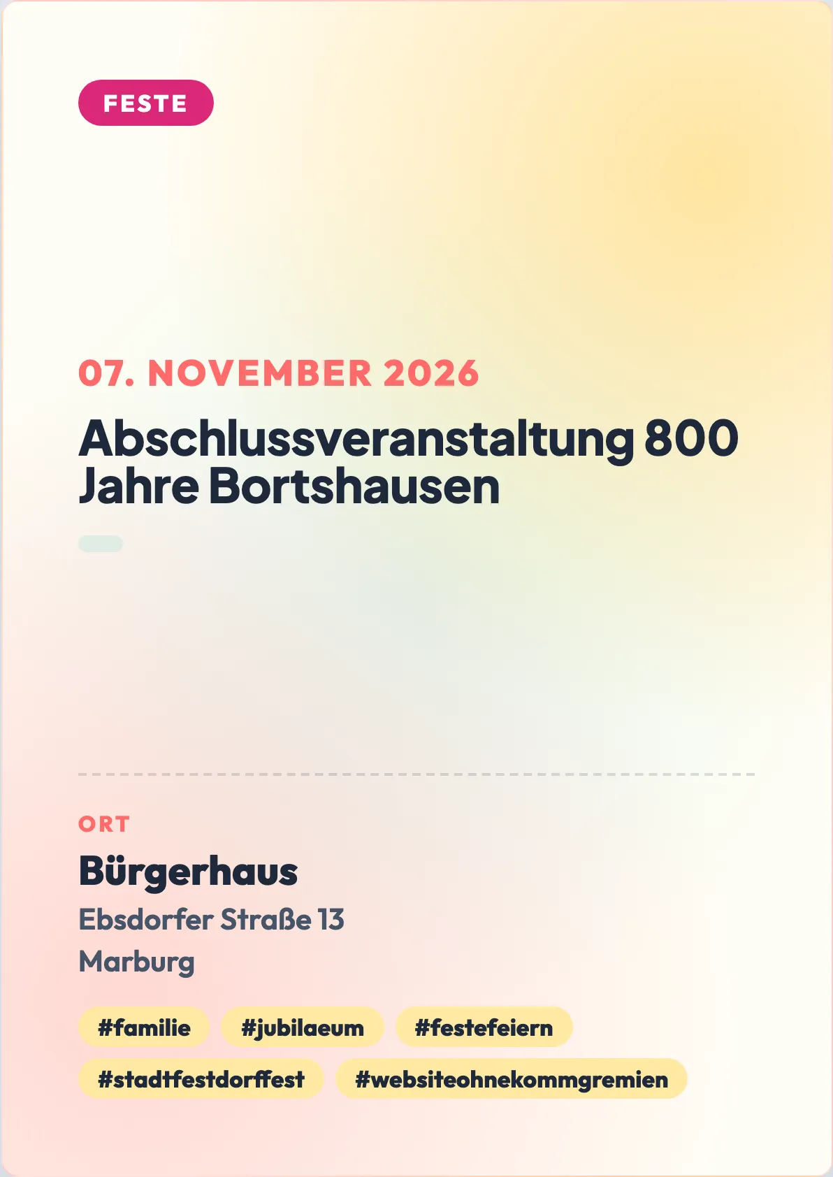 Veranstaltungsflyer
