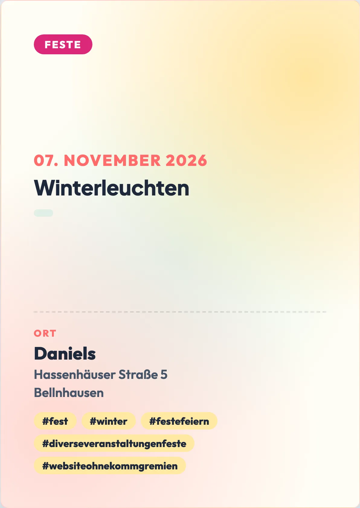 Veranstaltungsflyer