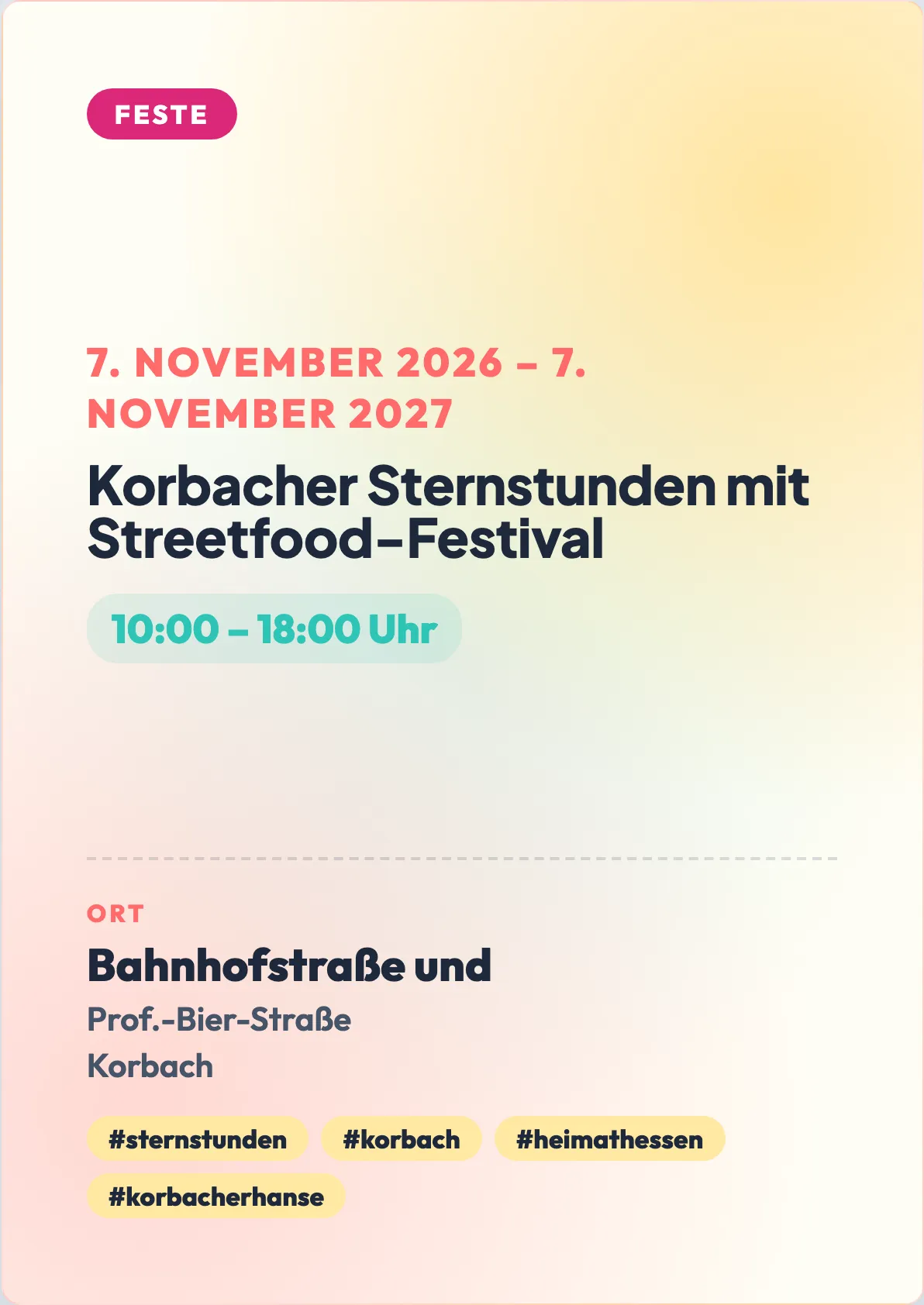 Veranstaltungsflyer