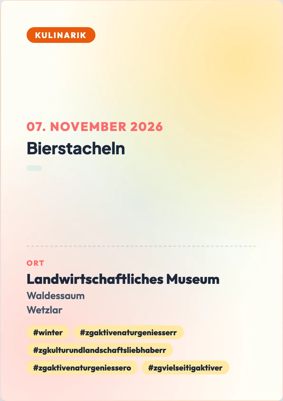 Veranstaltungsflyer