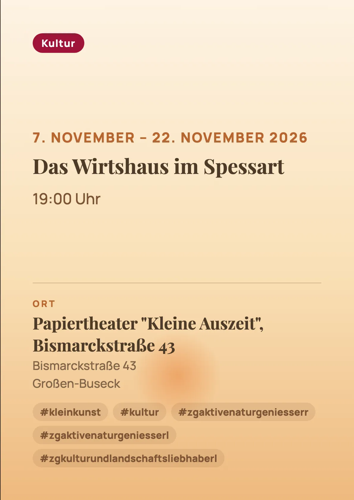 Veranstaltungsflyer
