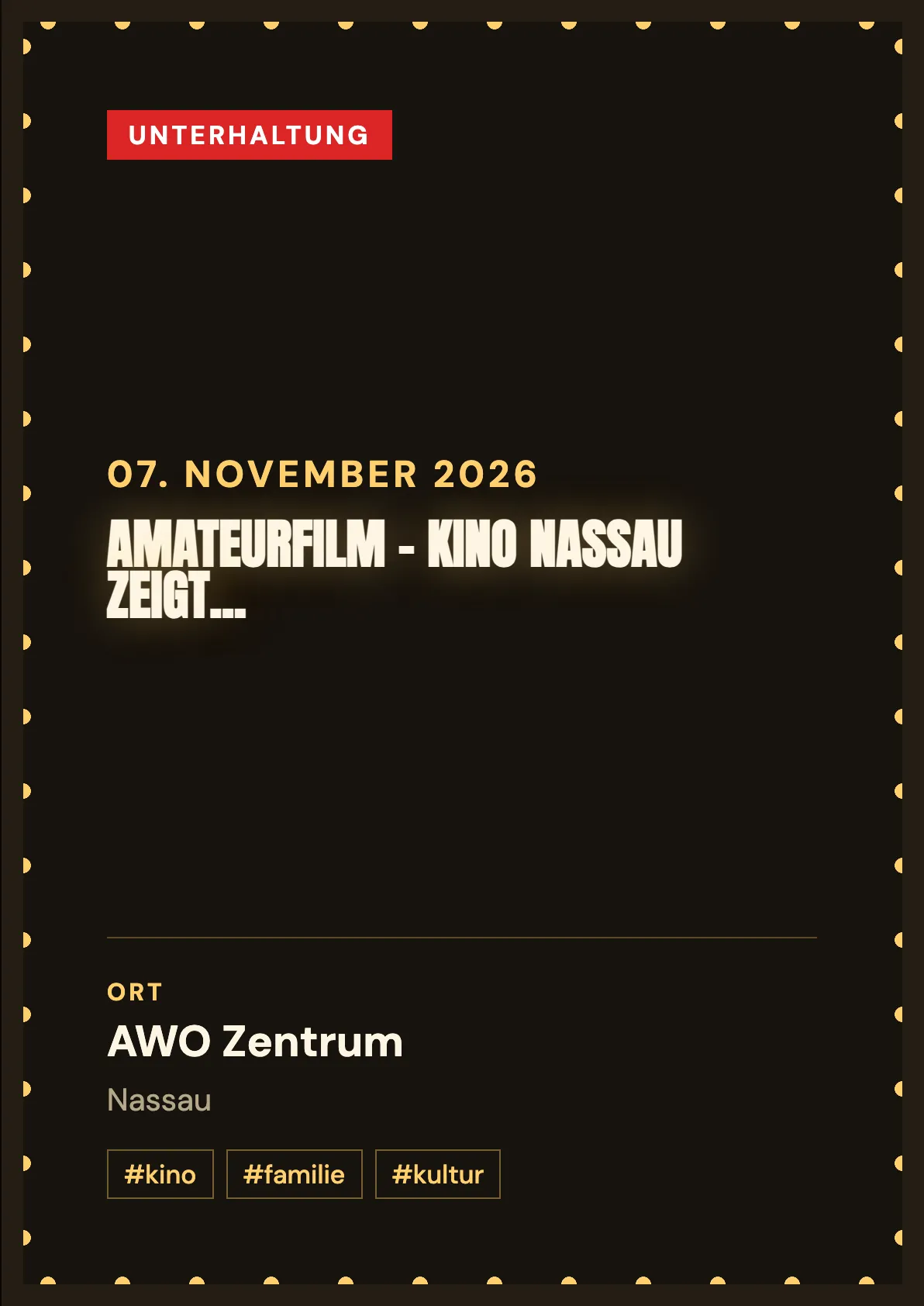 Veranstaltungsflyer