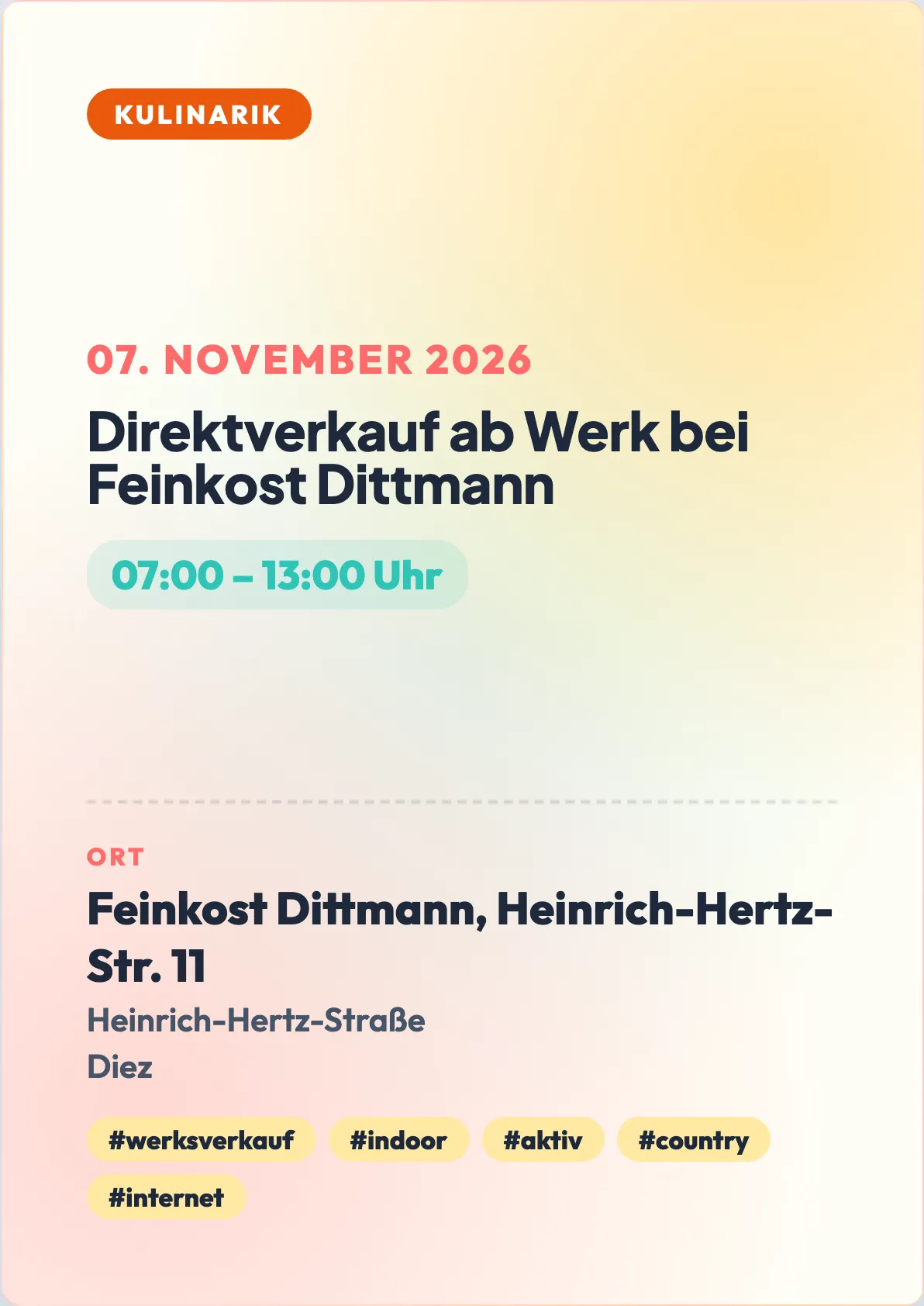 Veranstaltungsflyer