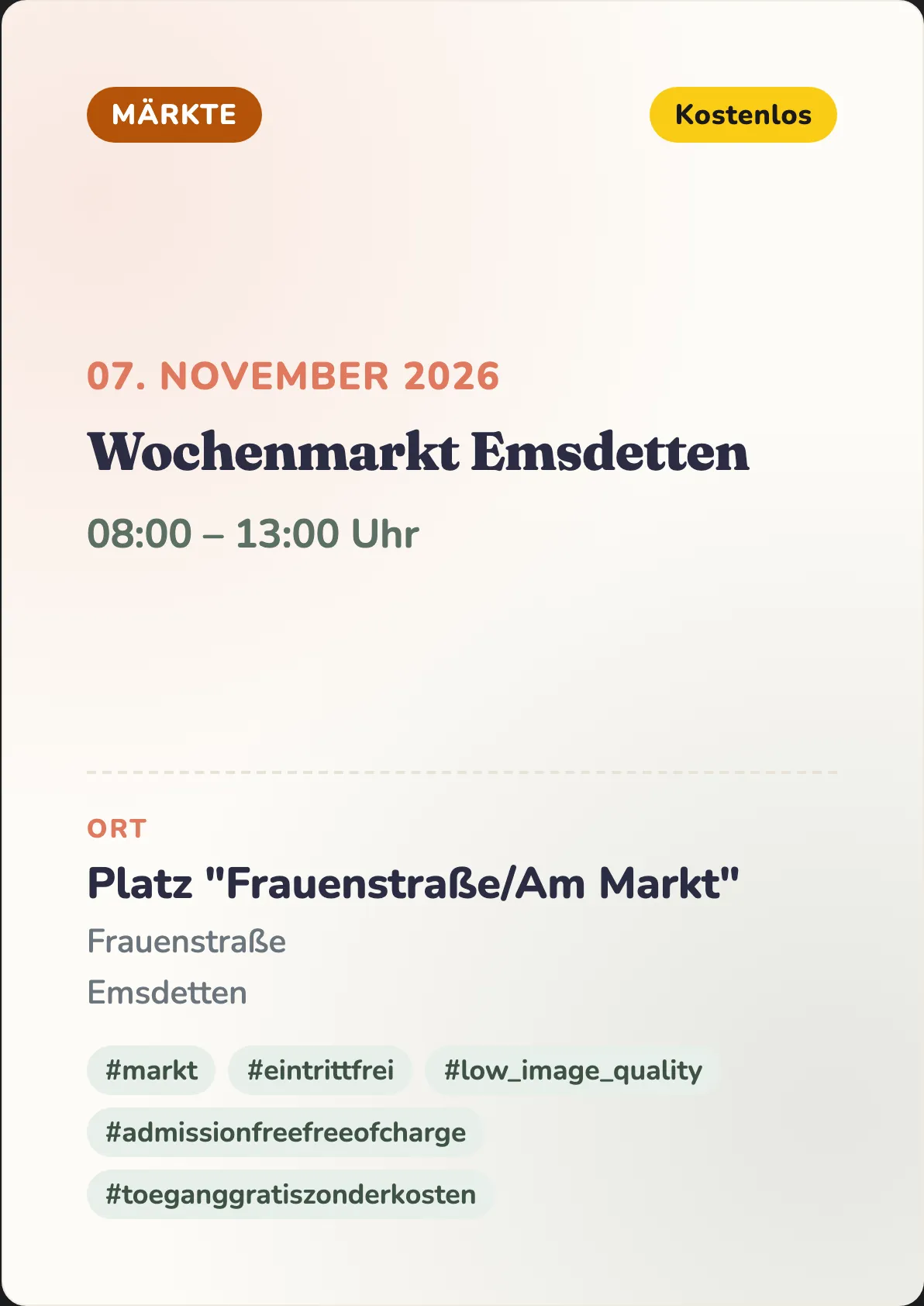 Veranstaltungsflyer