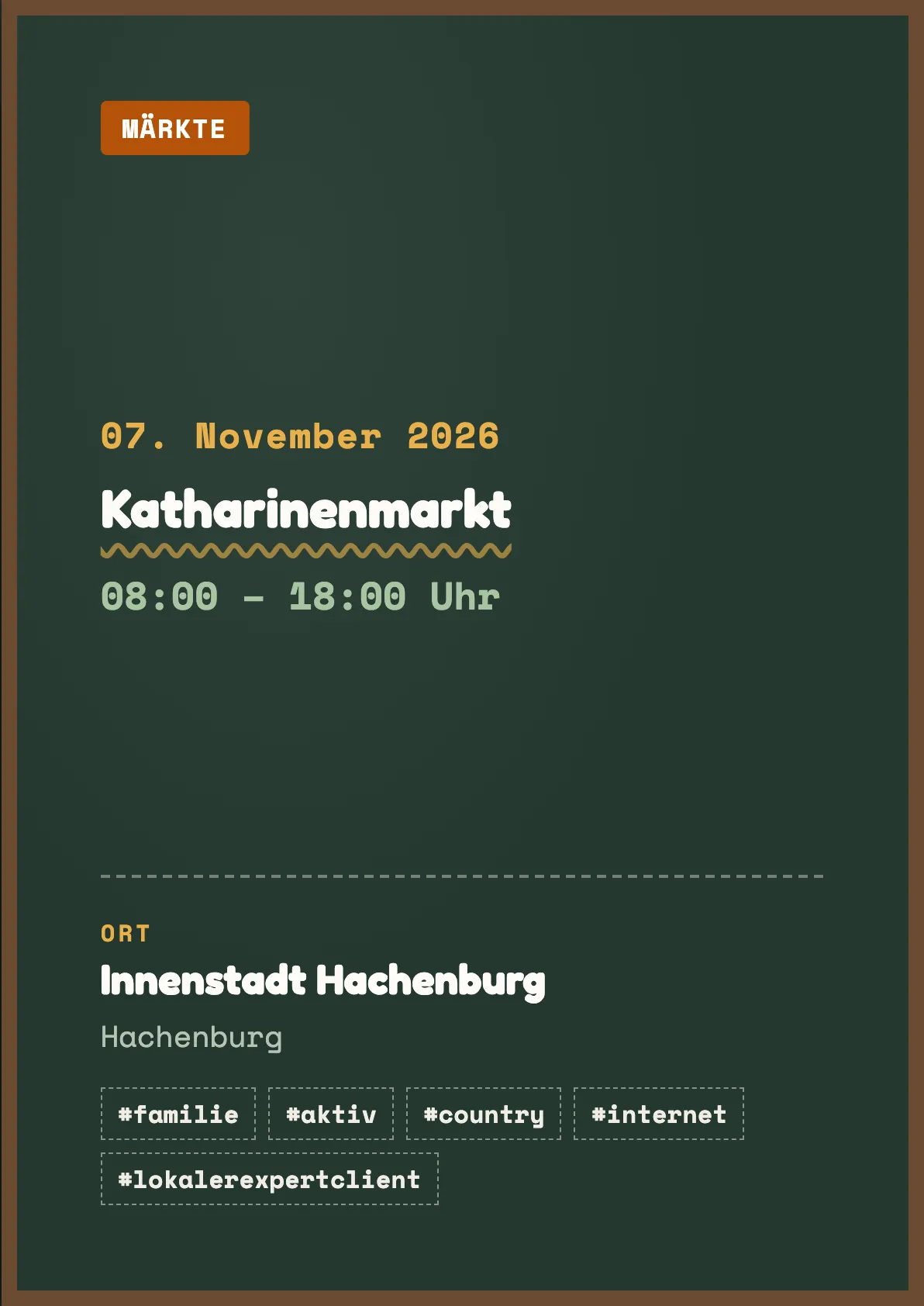 Veranstaltungsflyer