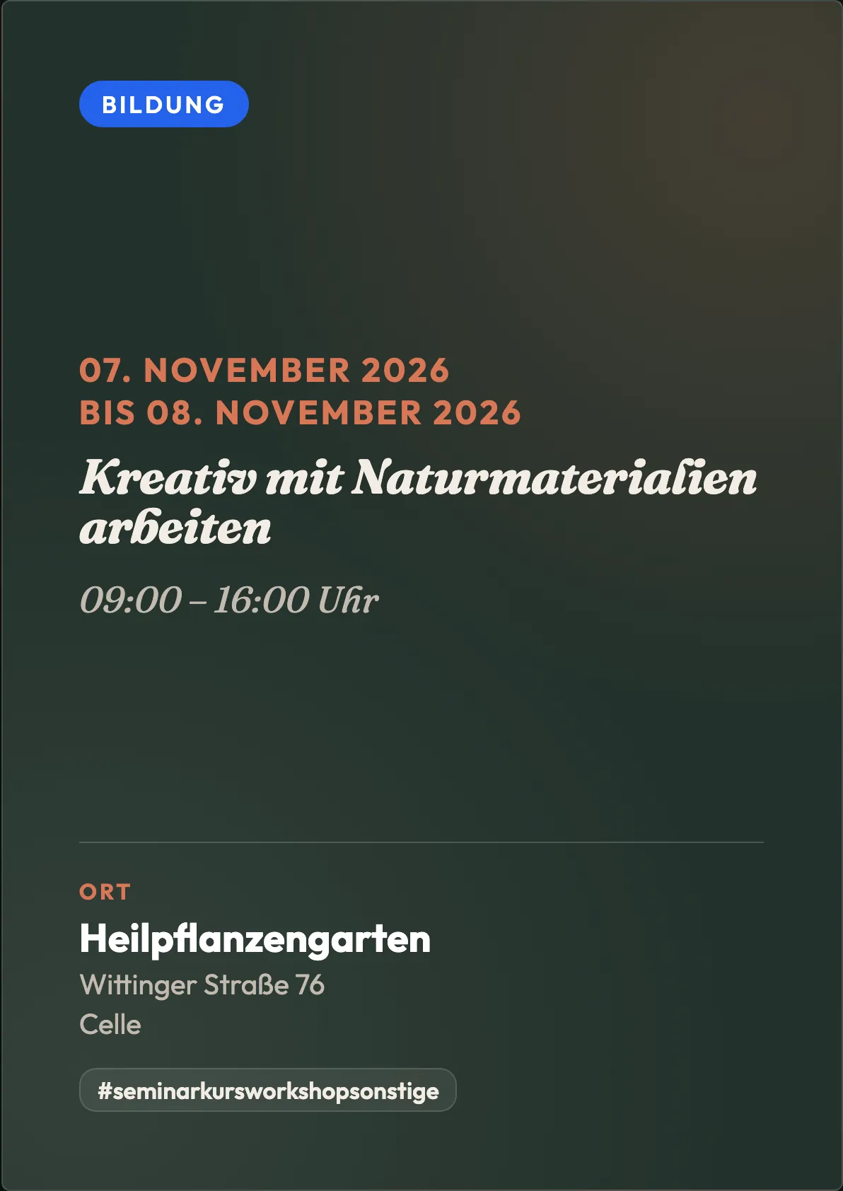 Veranstaltungsflyer