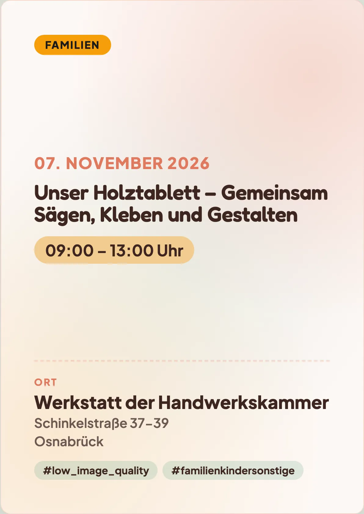 Veranstaltungsflyer
