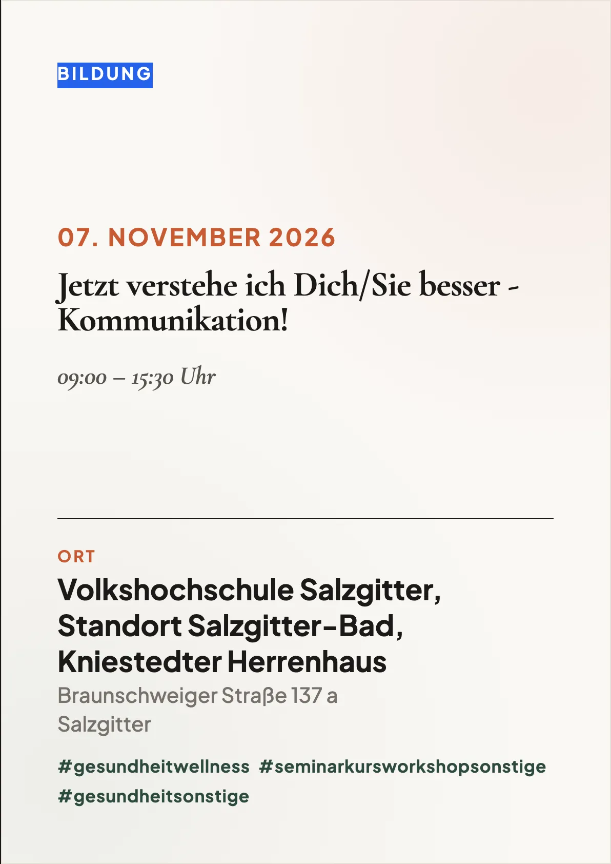 Veranstaltungsflyer
