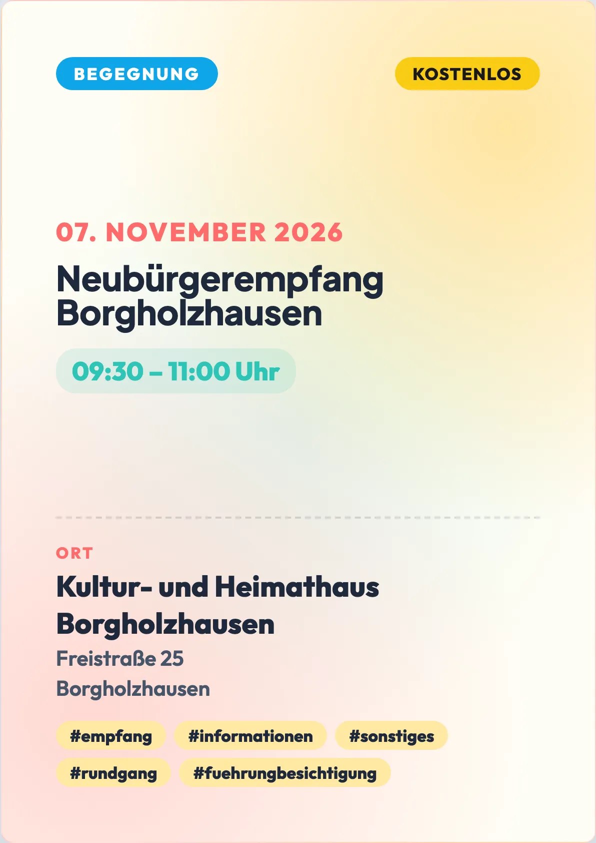 Veranstaltungsflyer