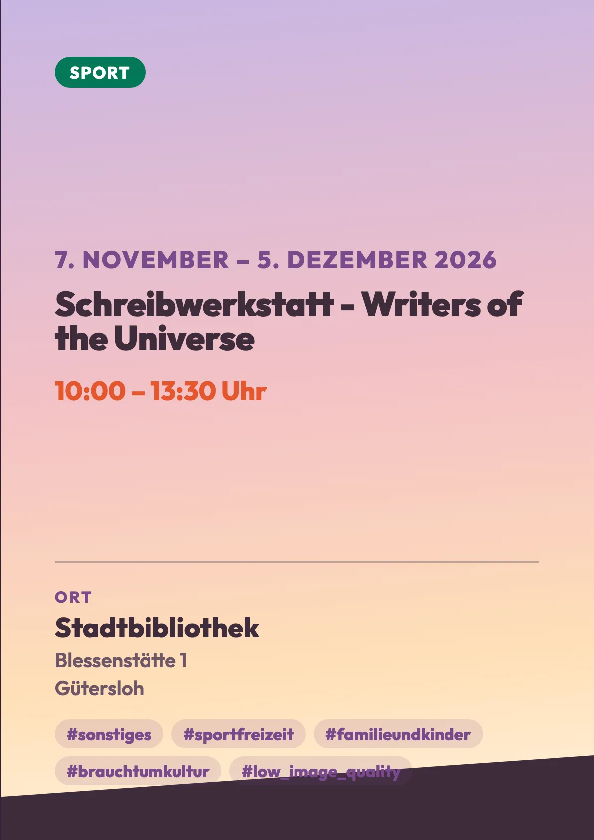 Veranstaltungsflyer