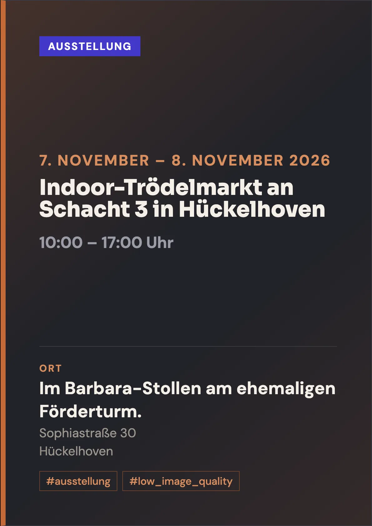 Veranstaltungsflyer