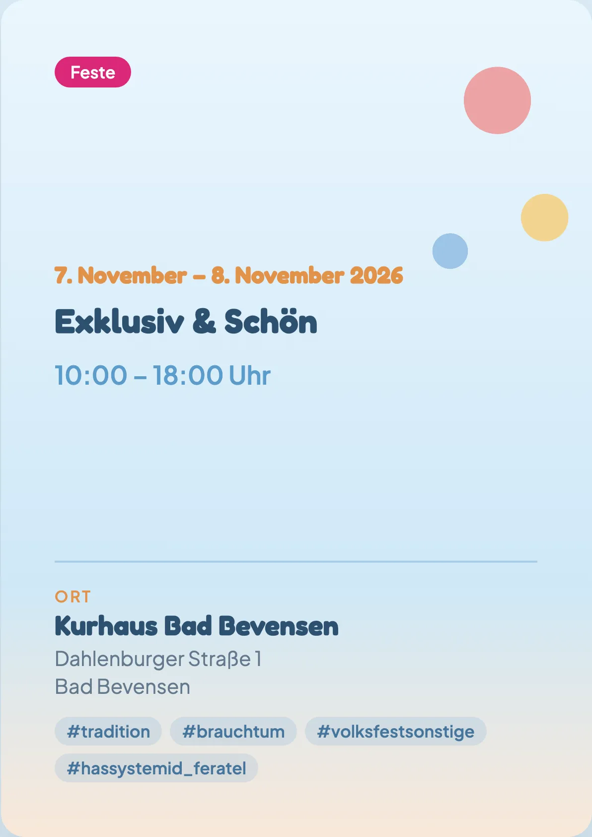 Veranstaltungsflyer