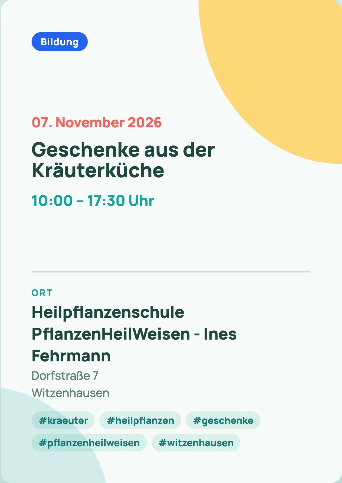 Veranstaltungsflyer