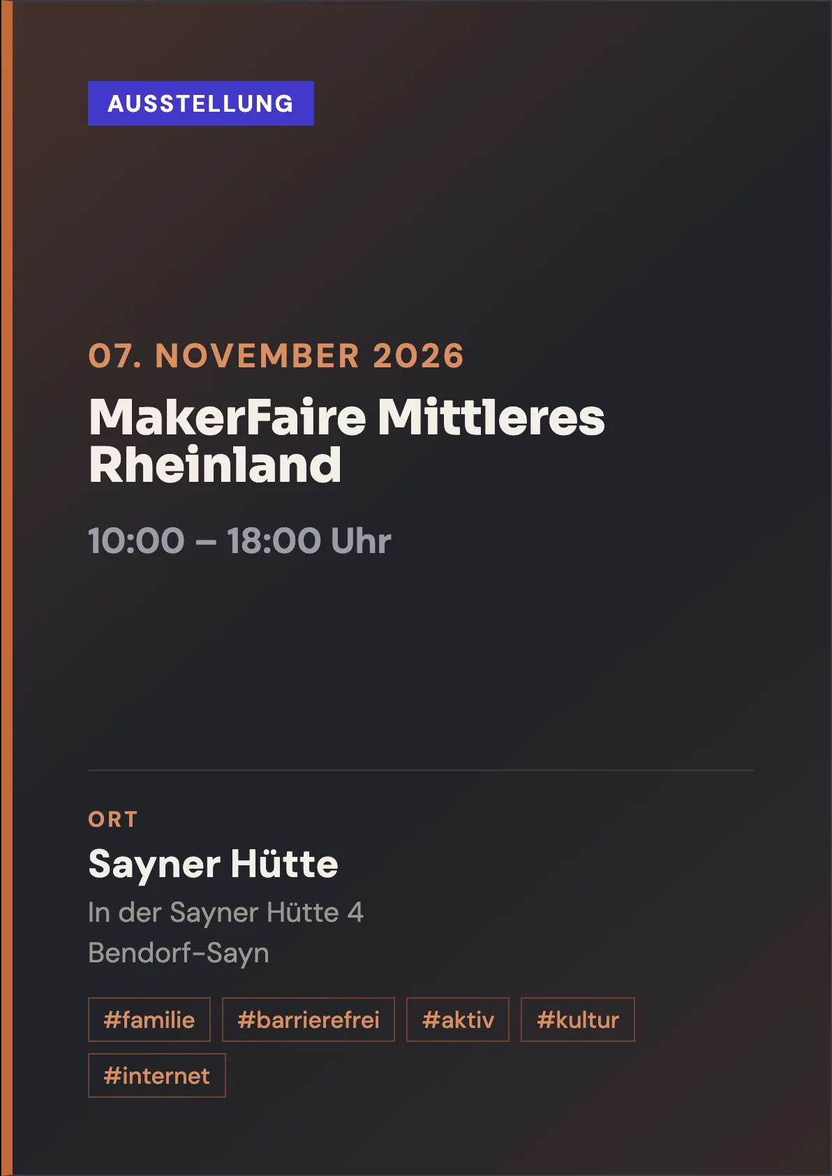Veranstaltungsflyer