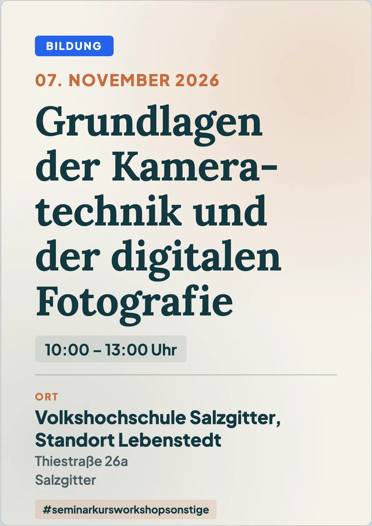 Veranstaltungsflyer