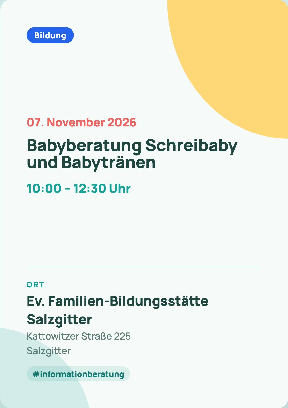 Veranstaltungsflyer