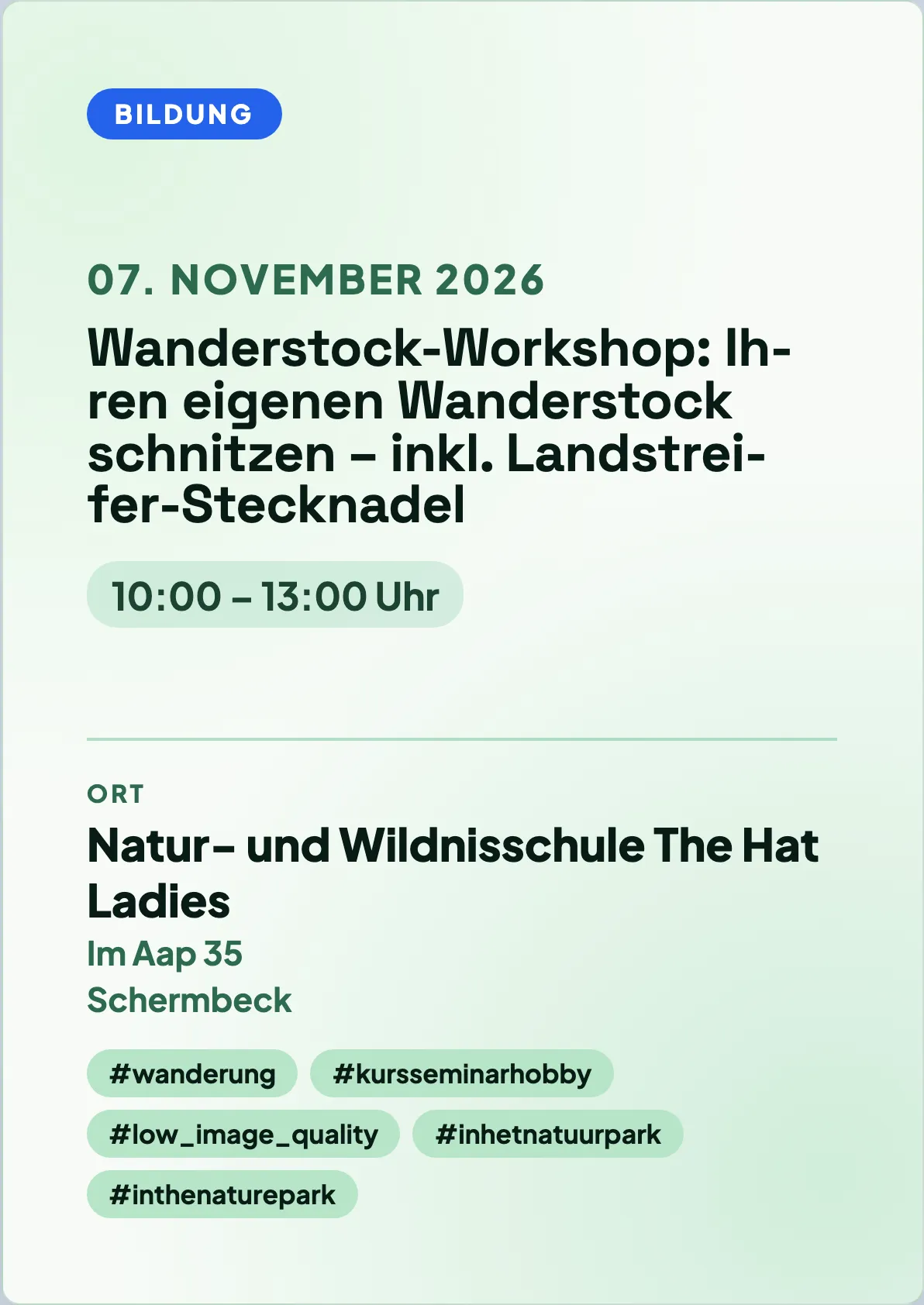 Veranstaltungsflyer