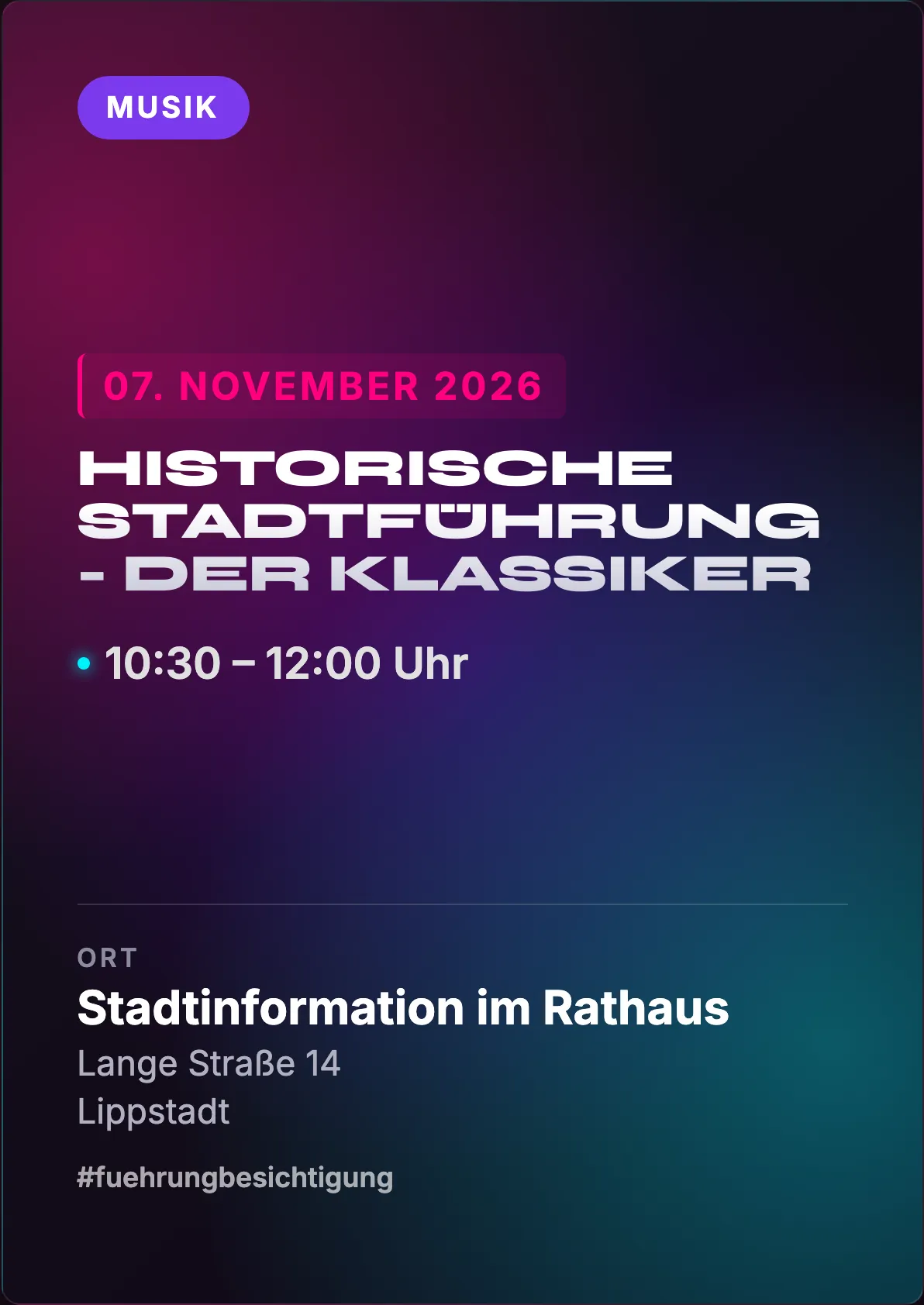 Veranstaltungsflyer