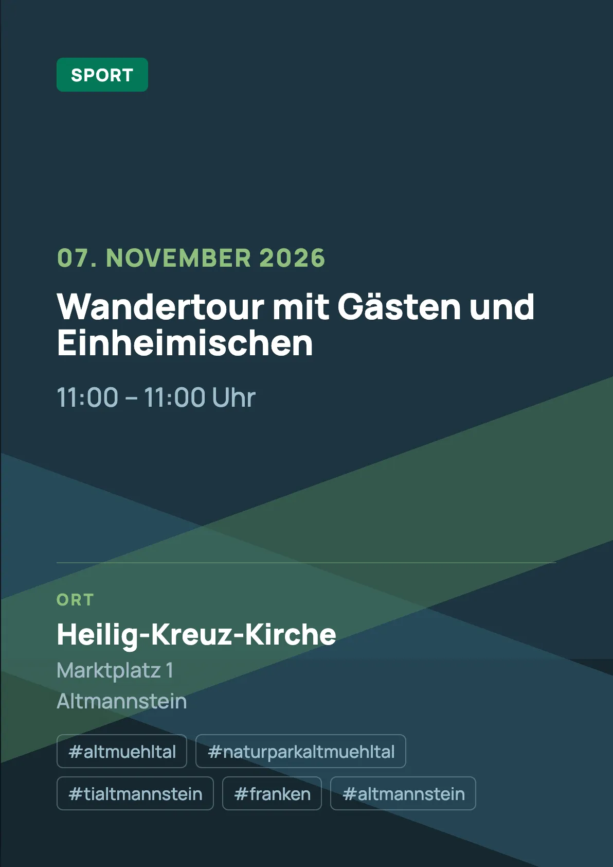 Veranstaltungsflyer