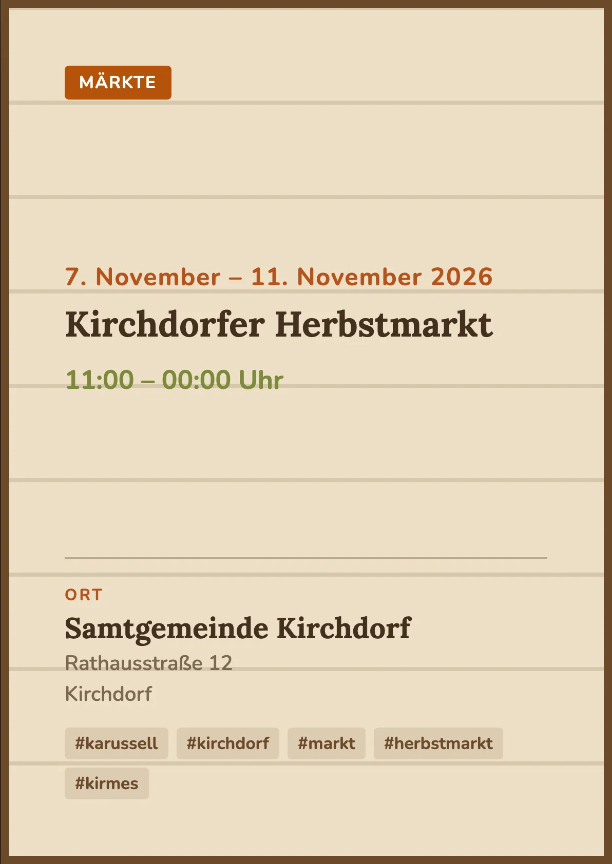 Veranstaltungsflyer
