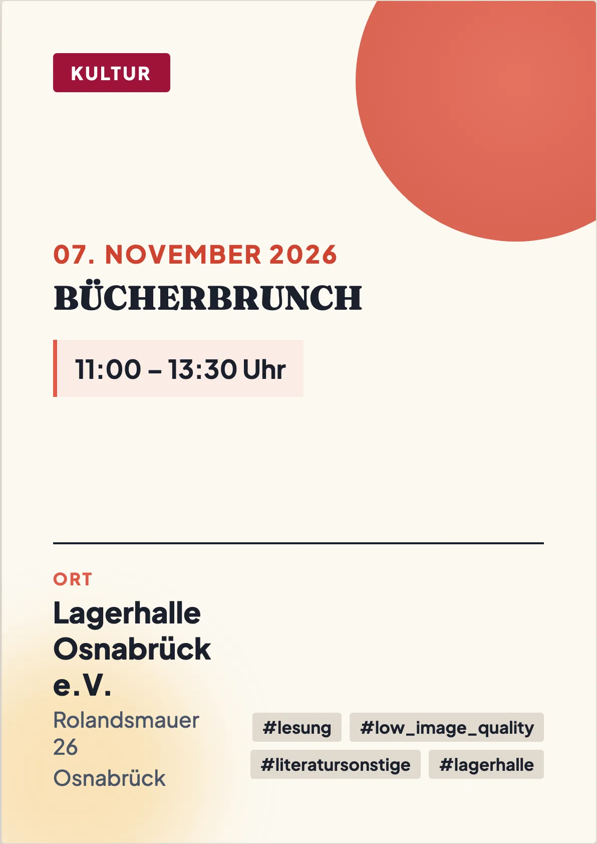 Veranstaltungsflyer