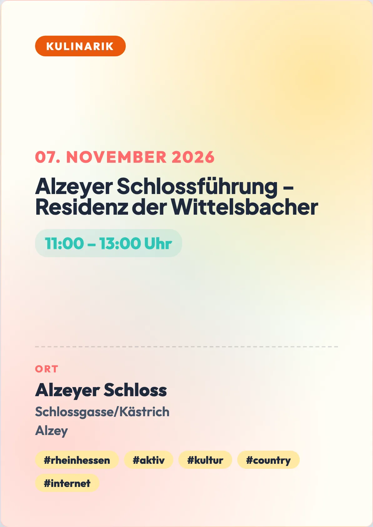 Veranstaltungsflyer