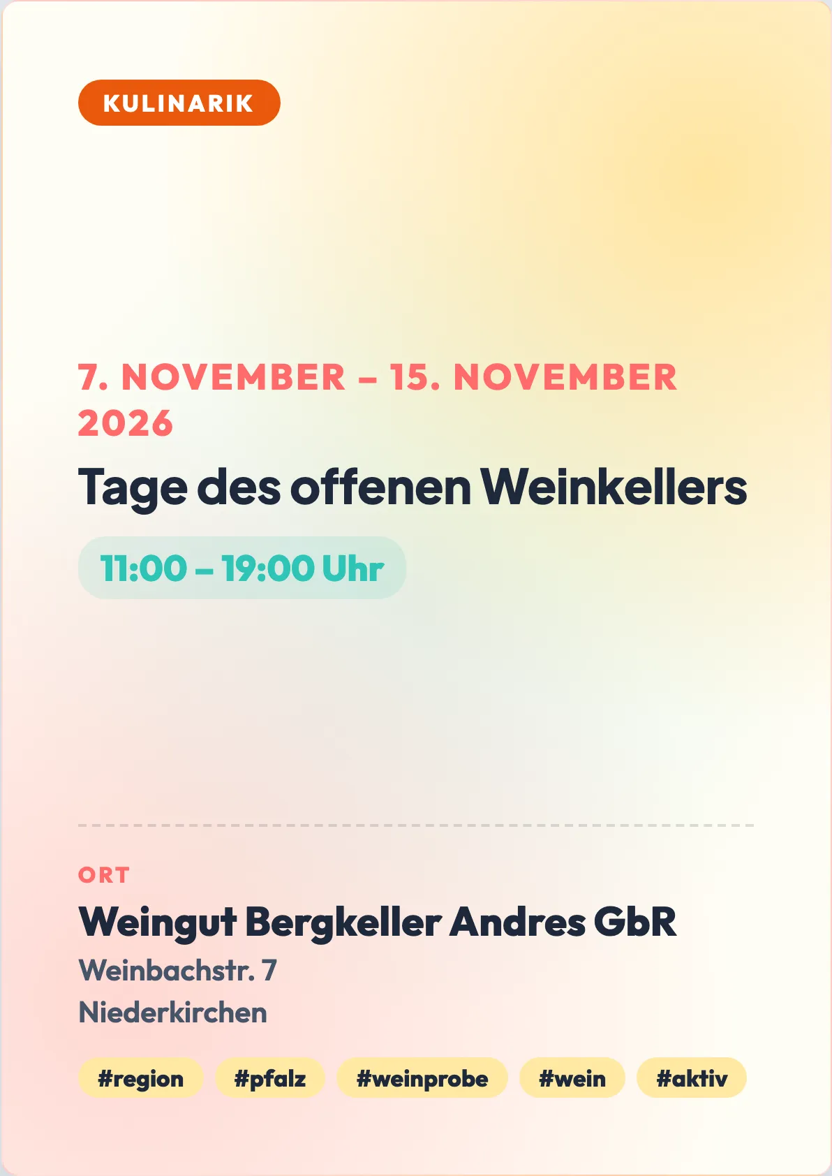 Veranstaltungsflyer