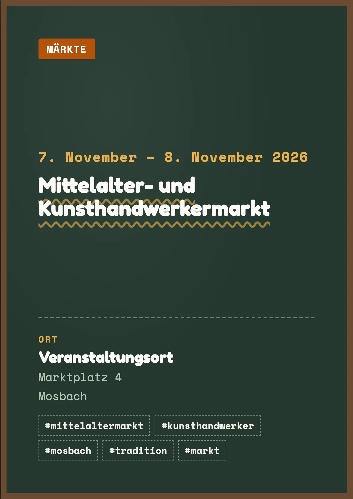 Veranstaltungsflyer