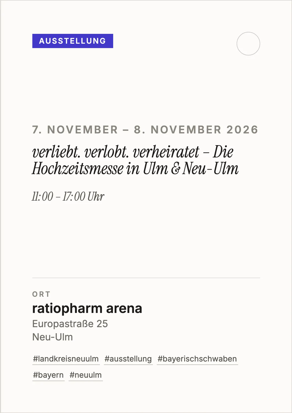 Veranstaltungsflyer