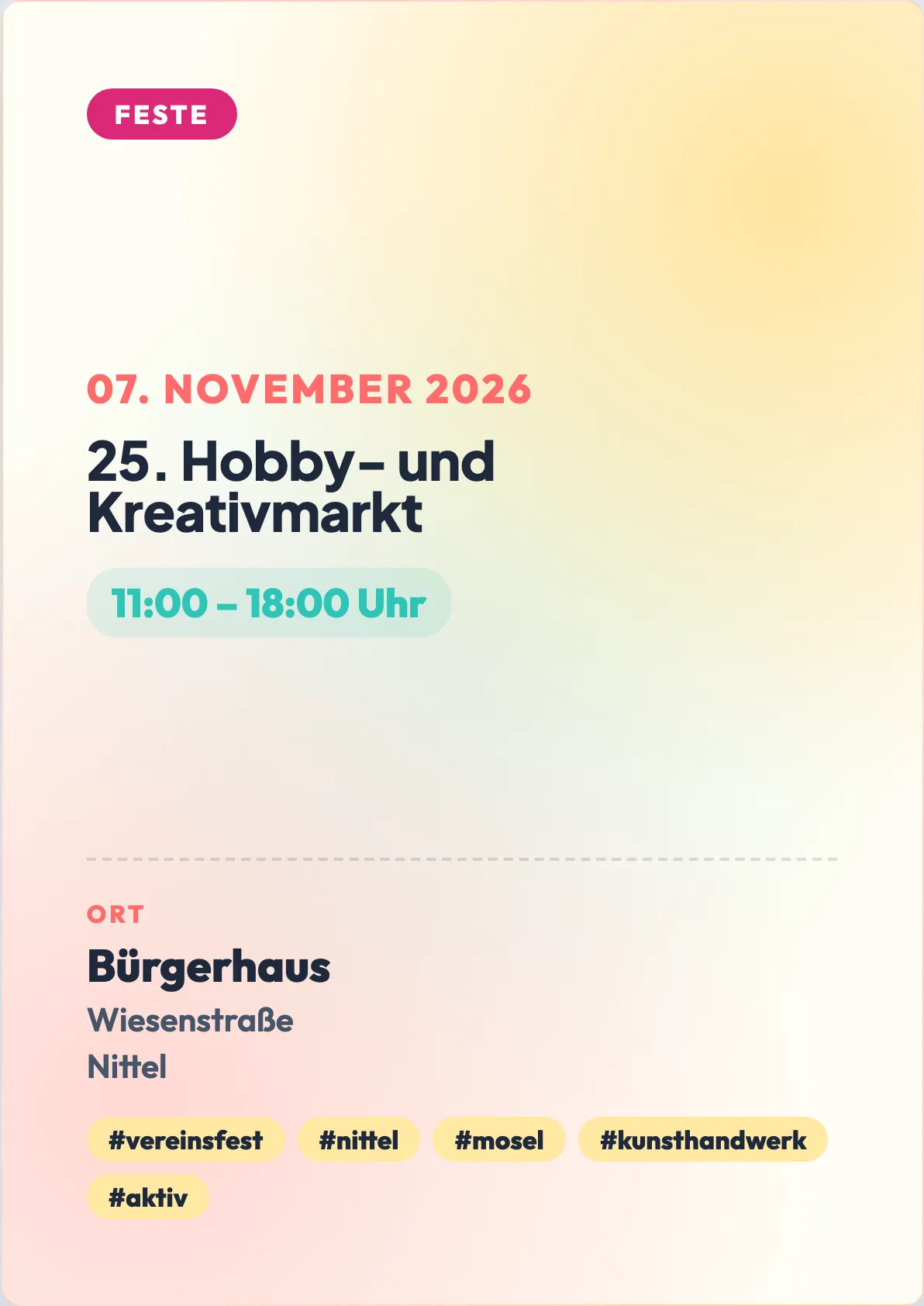 Veranstaltungsflyer