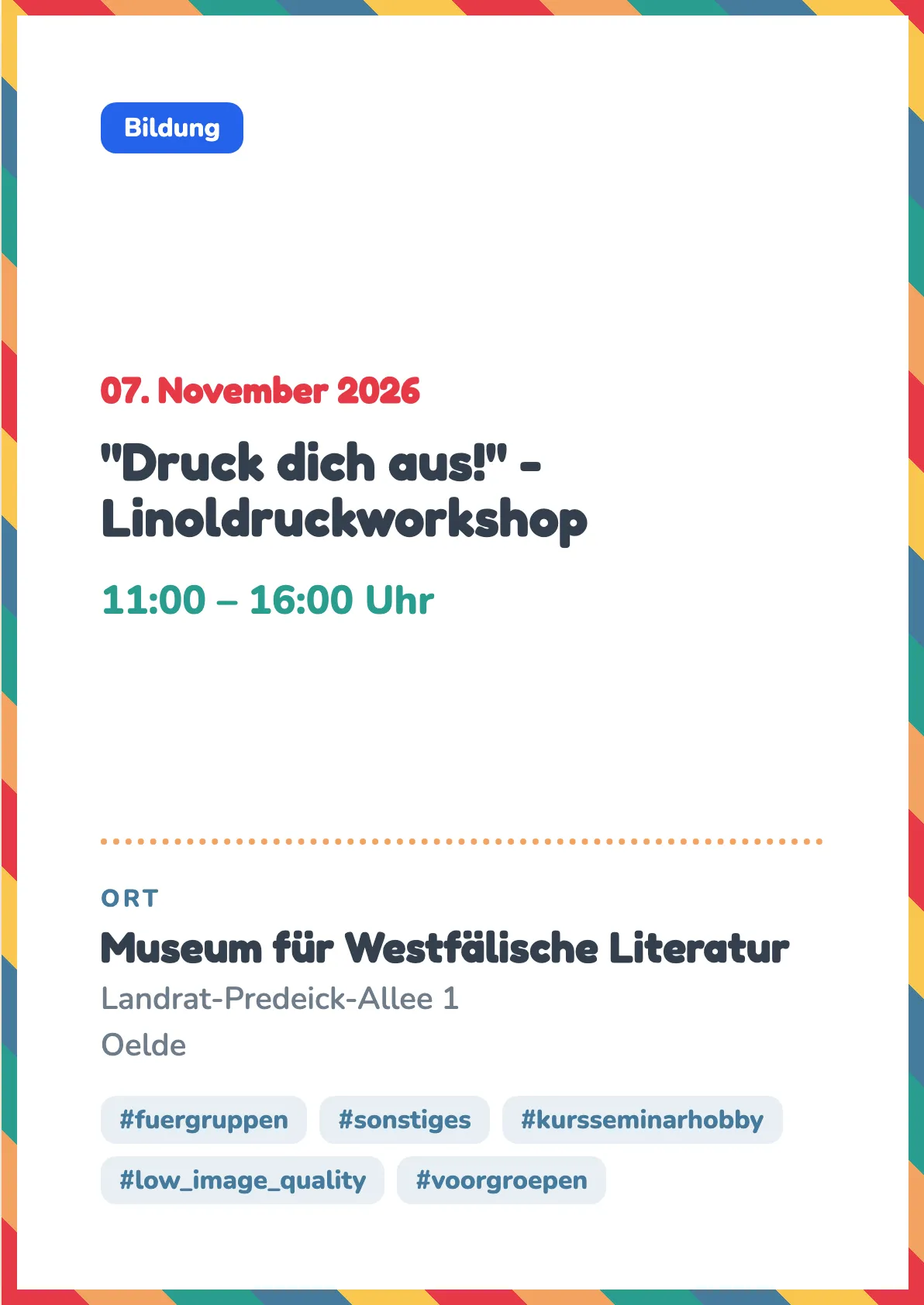 Veranstaltungsflyer