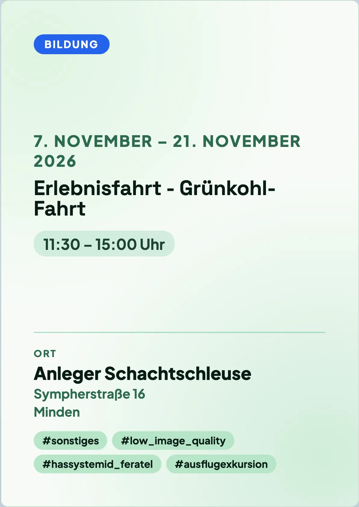 Veranstaltungsflyer