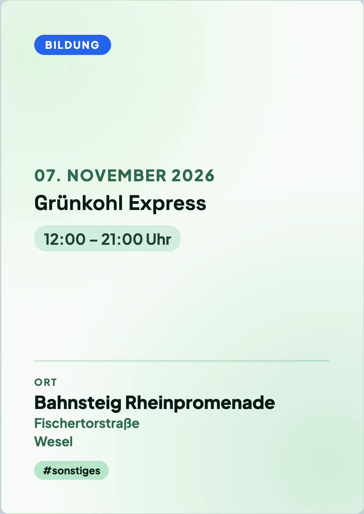 Veranstaltungsflyer