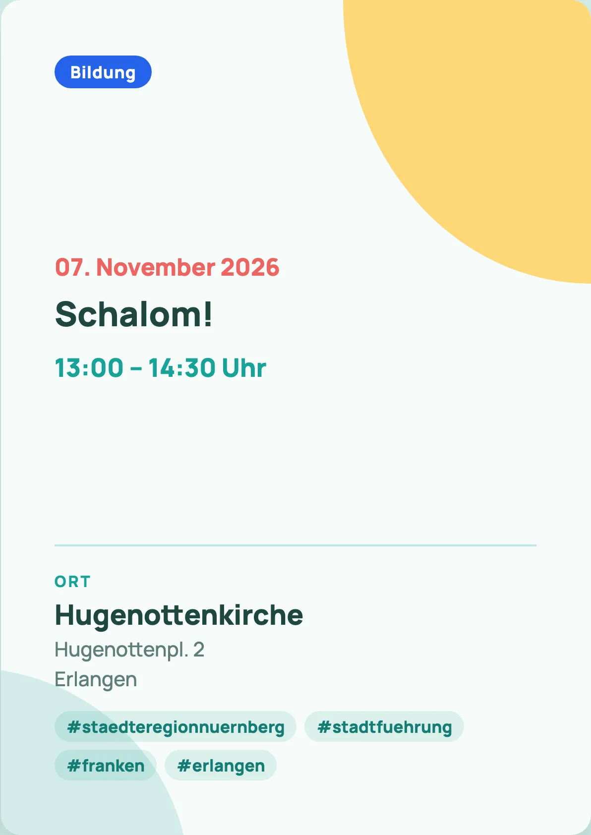 Veranstaltungsflyer