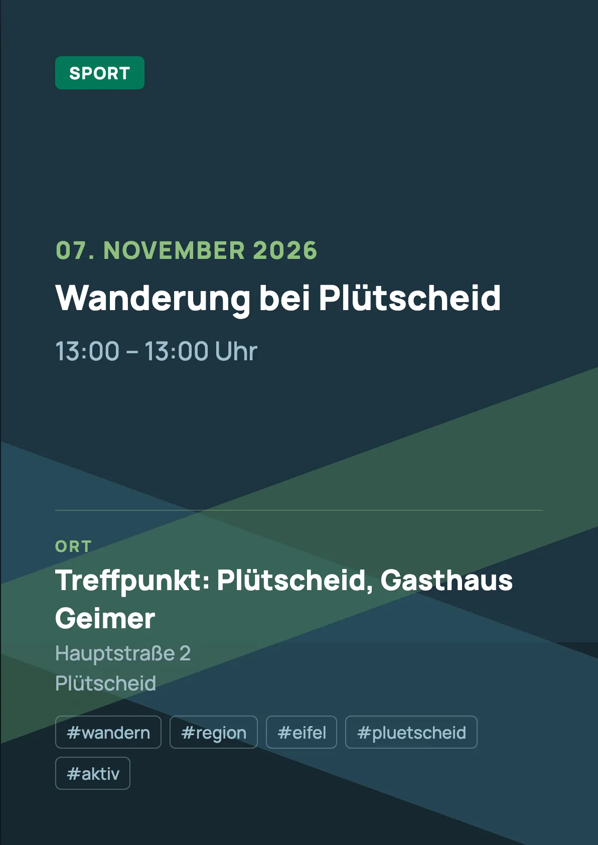 Veranstaltungsflyer