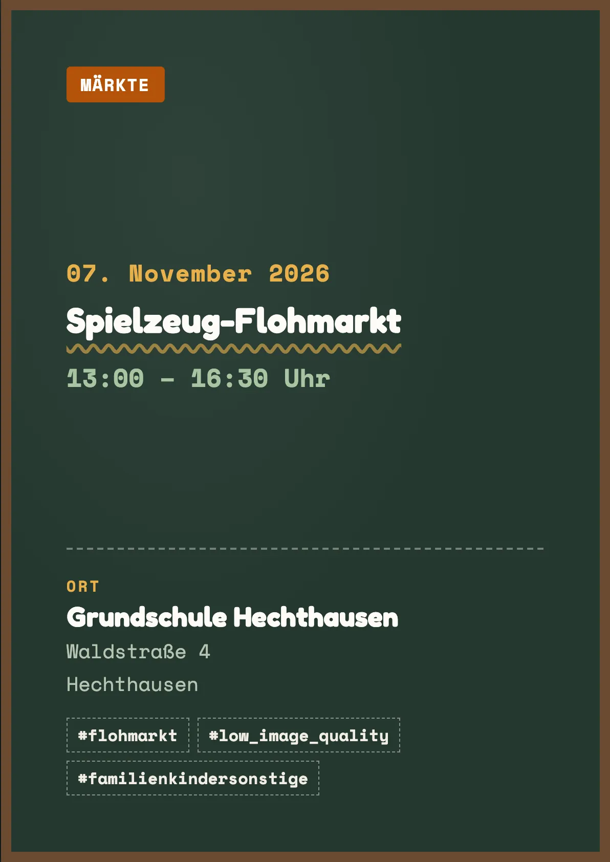Veranstaltungsflyer