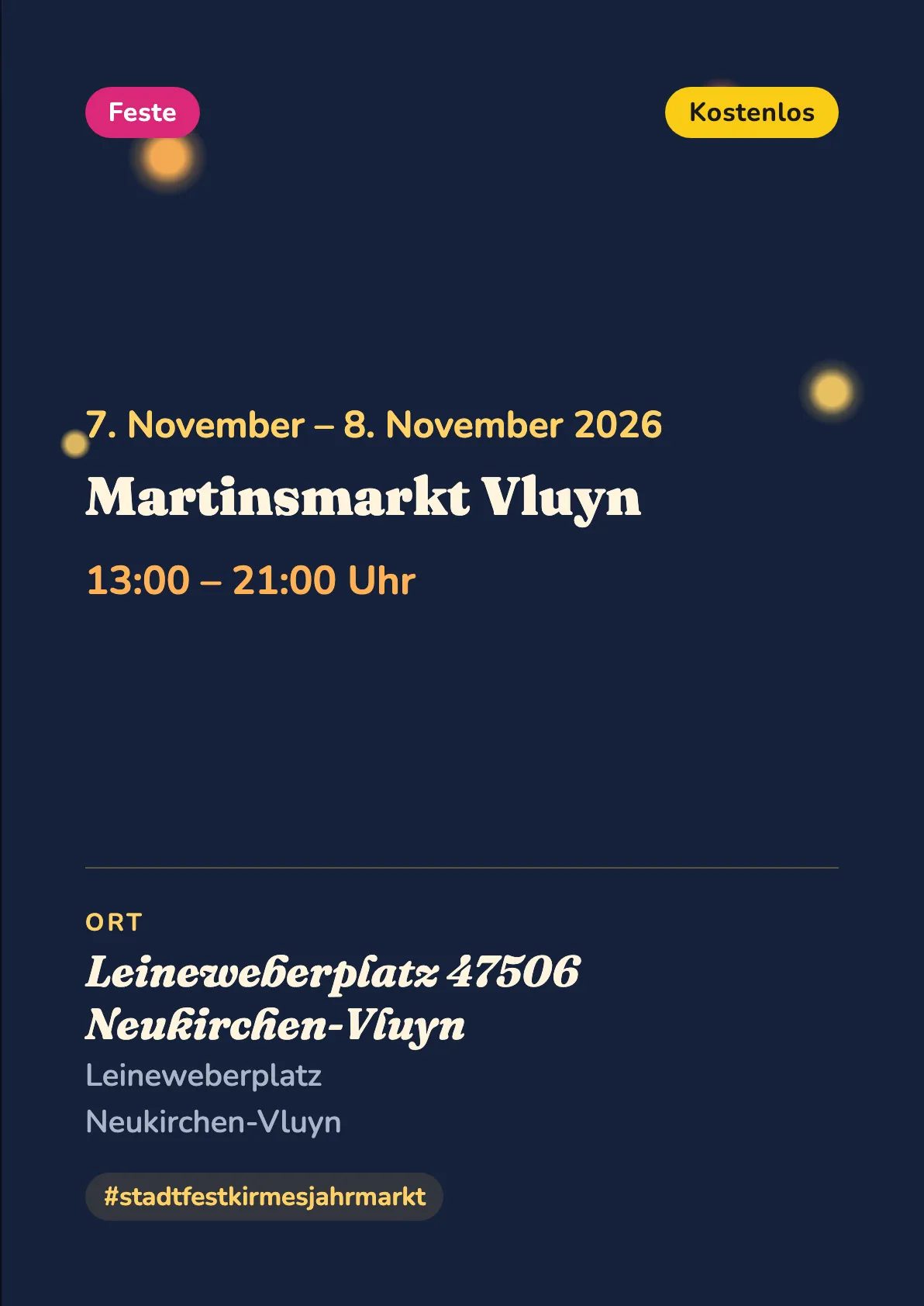 Veranstaltungsflyer
