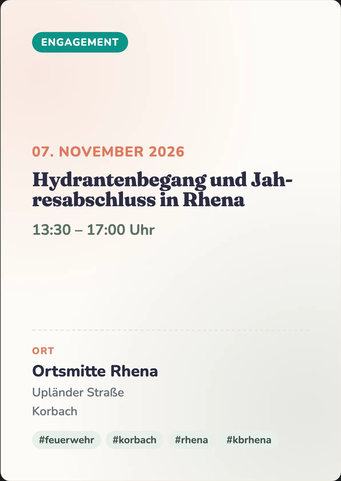 Veranstaltungsflyer