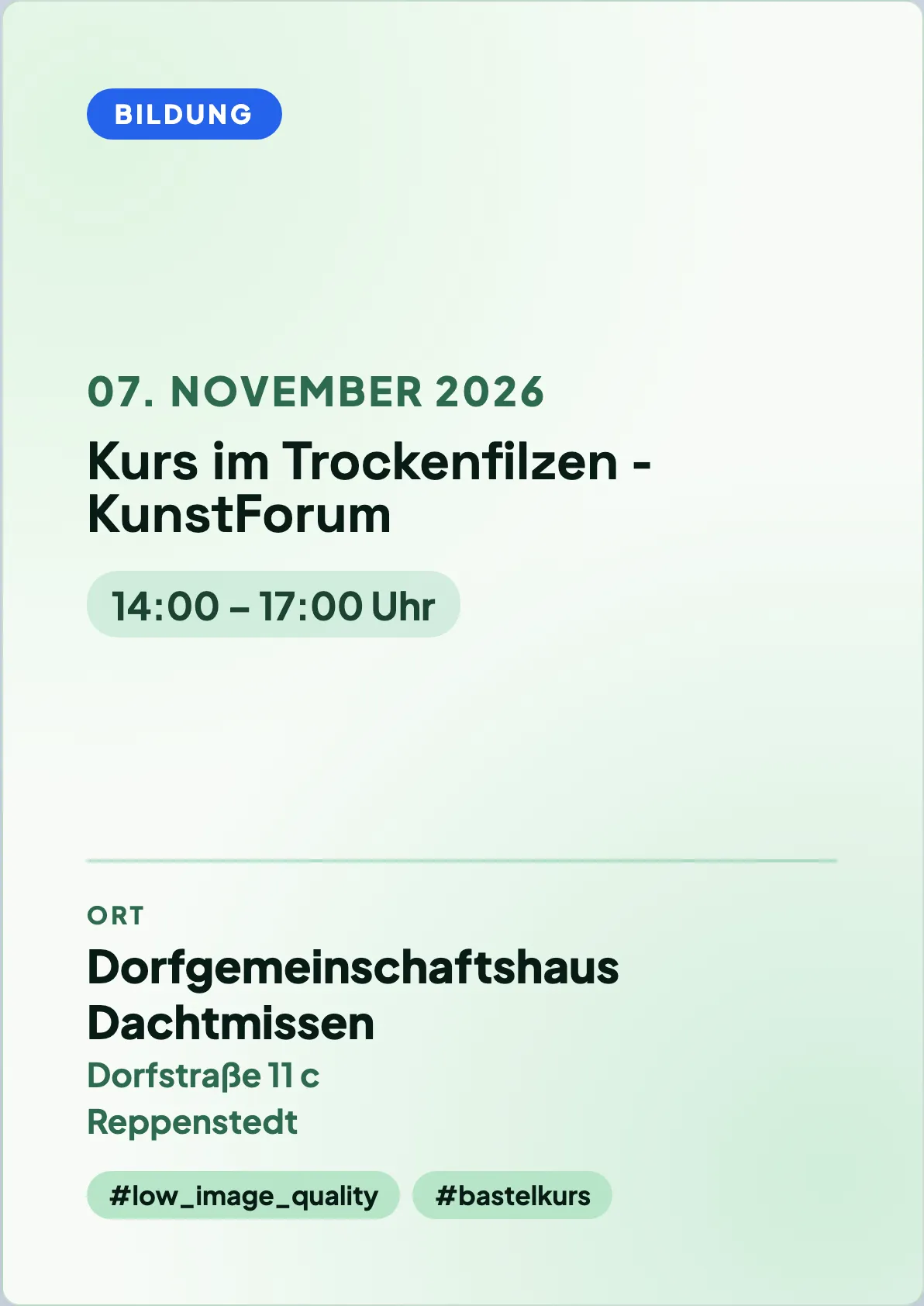Veranstaltungsflyer