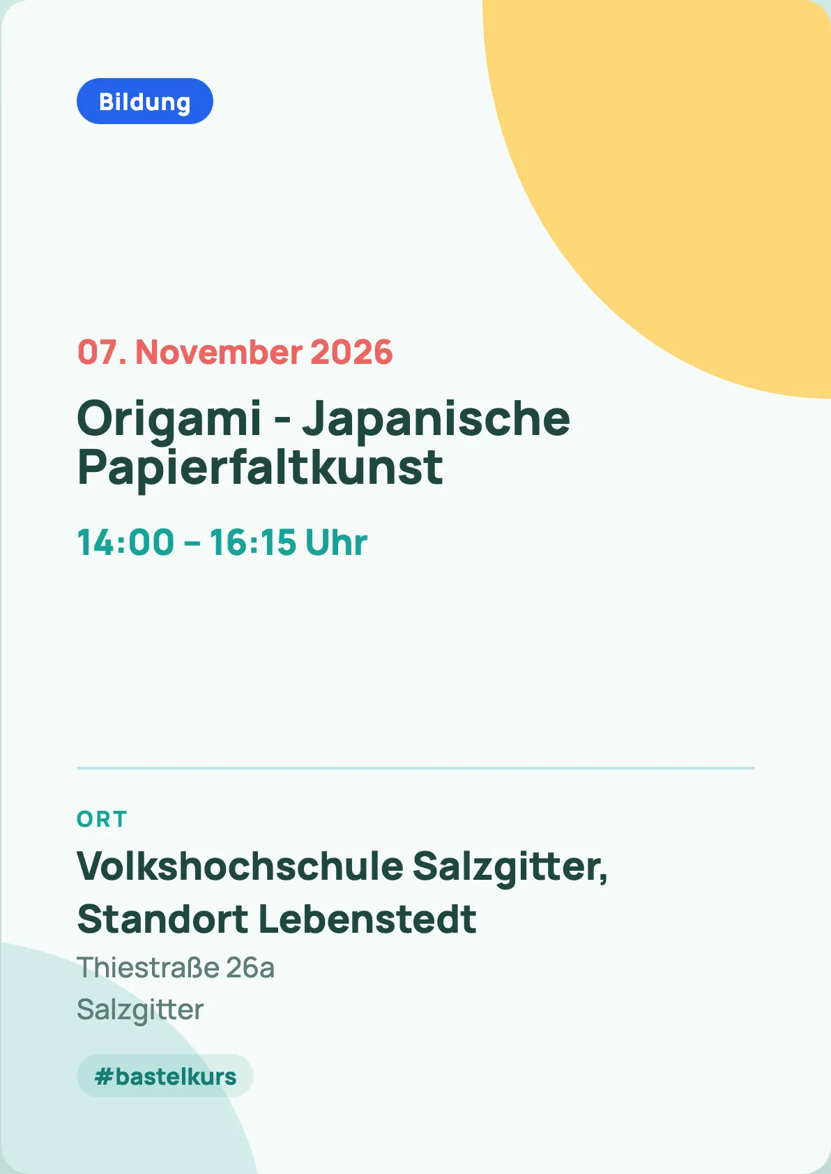 Veranstaltungsflyer