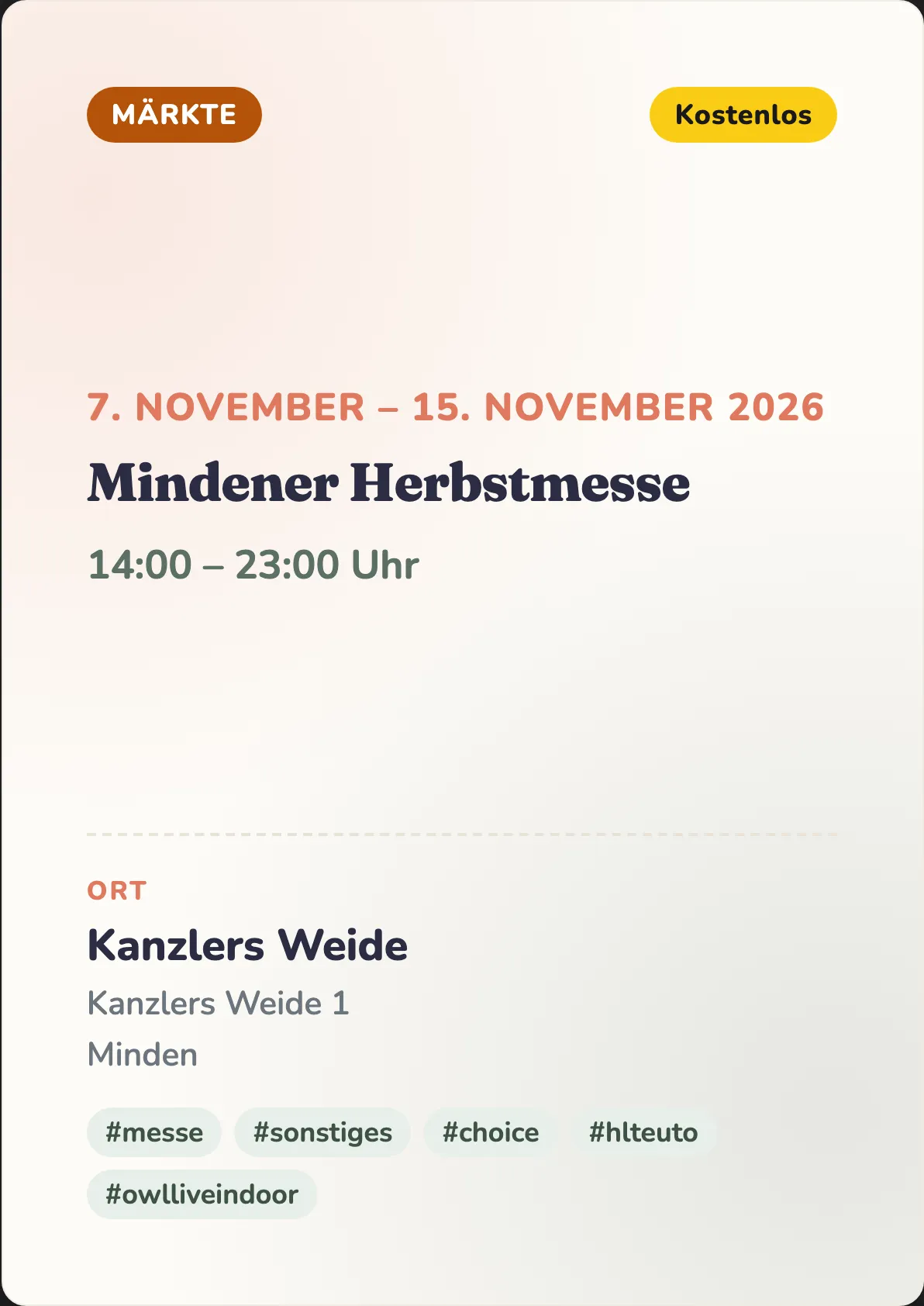 Veranstaltungsflyer