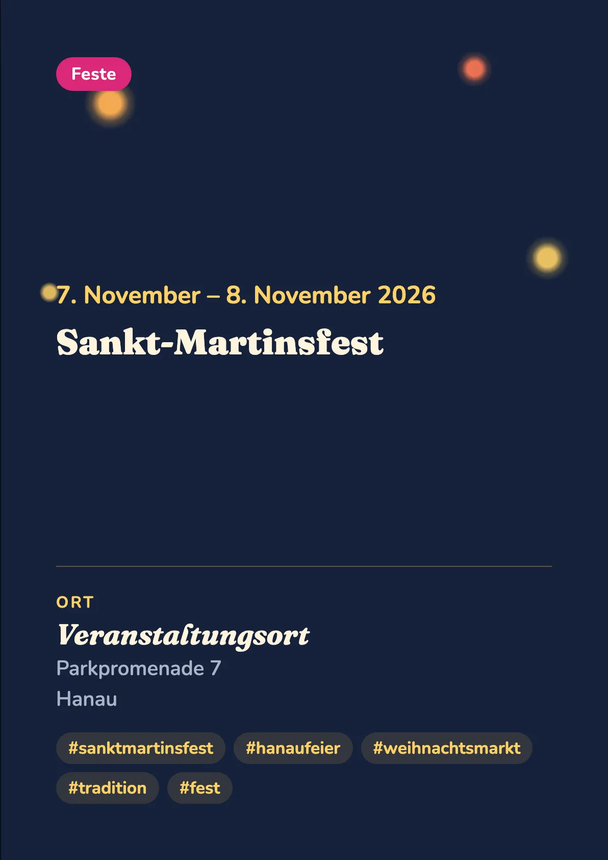 Veranstaltungsflyer
