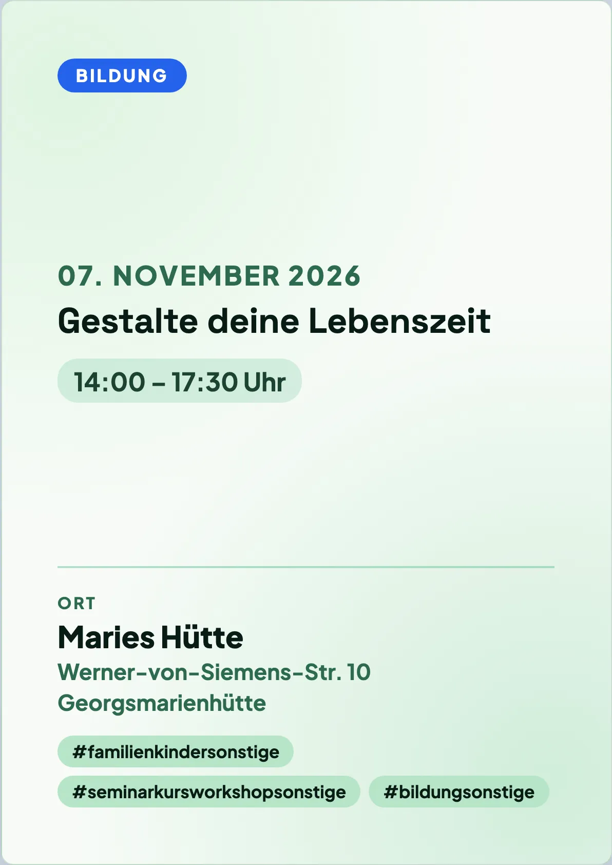 Veranstaltungsflyer