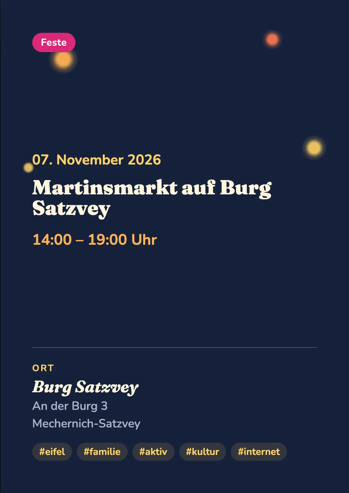 Veranstaltungsflyer