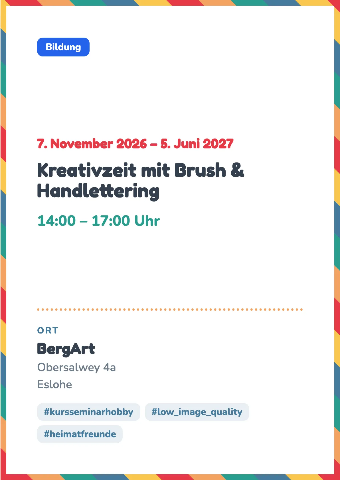 Veranstaltungsflyer