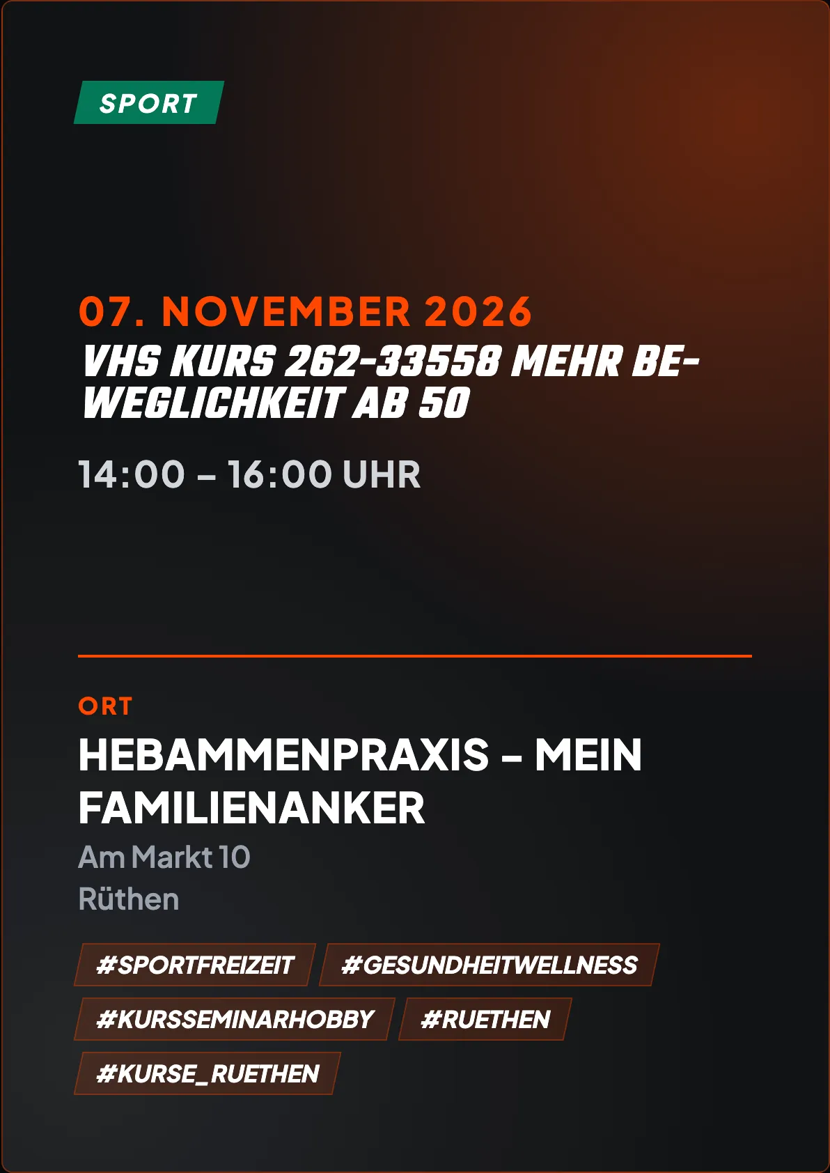 Veranstaltungsflyer
