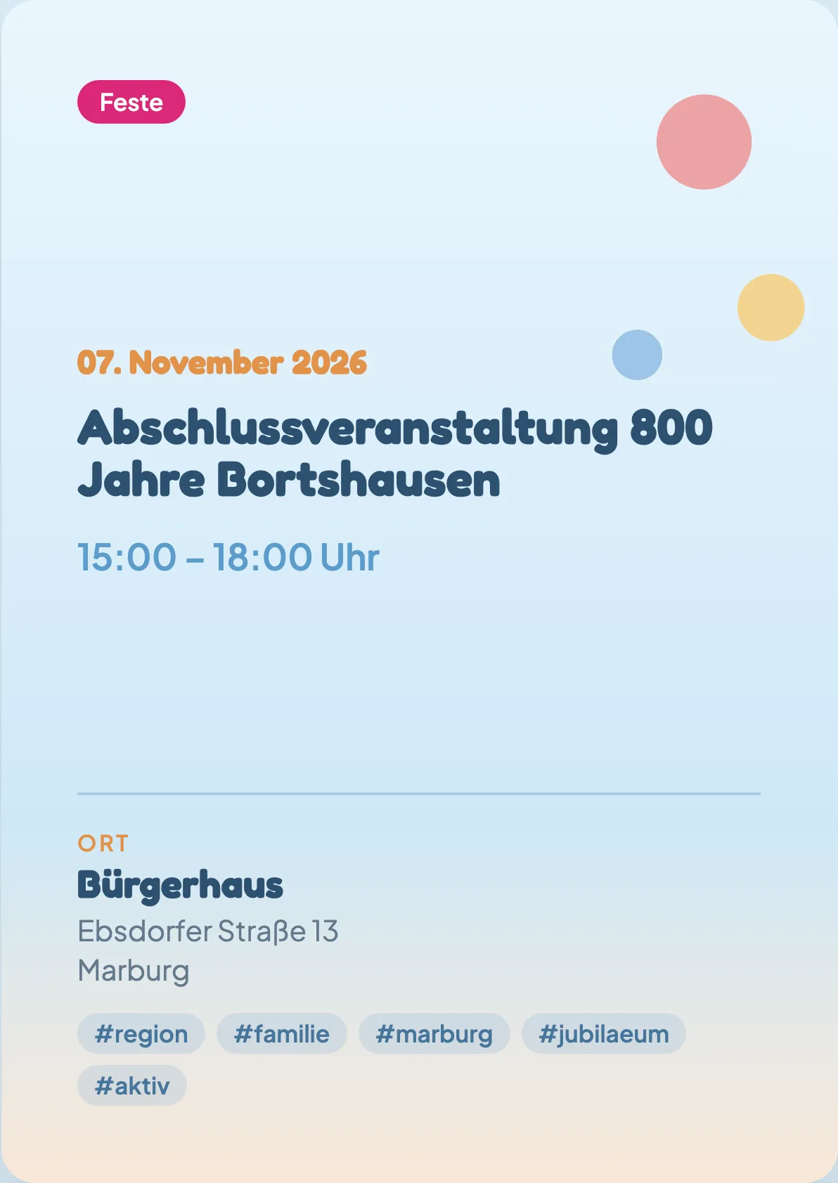 Veranstaltungsflyer