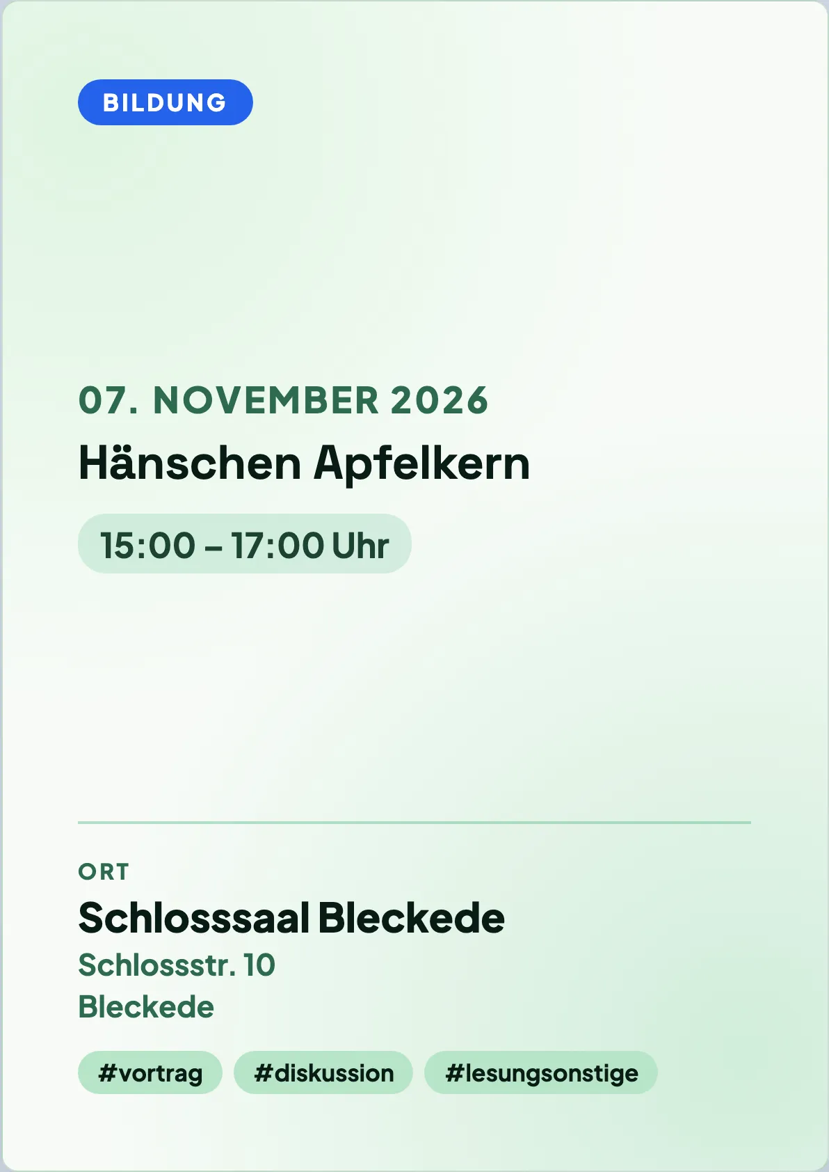 Veranstaltungsflyer