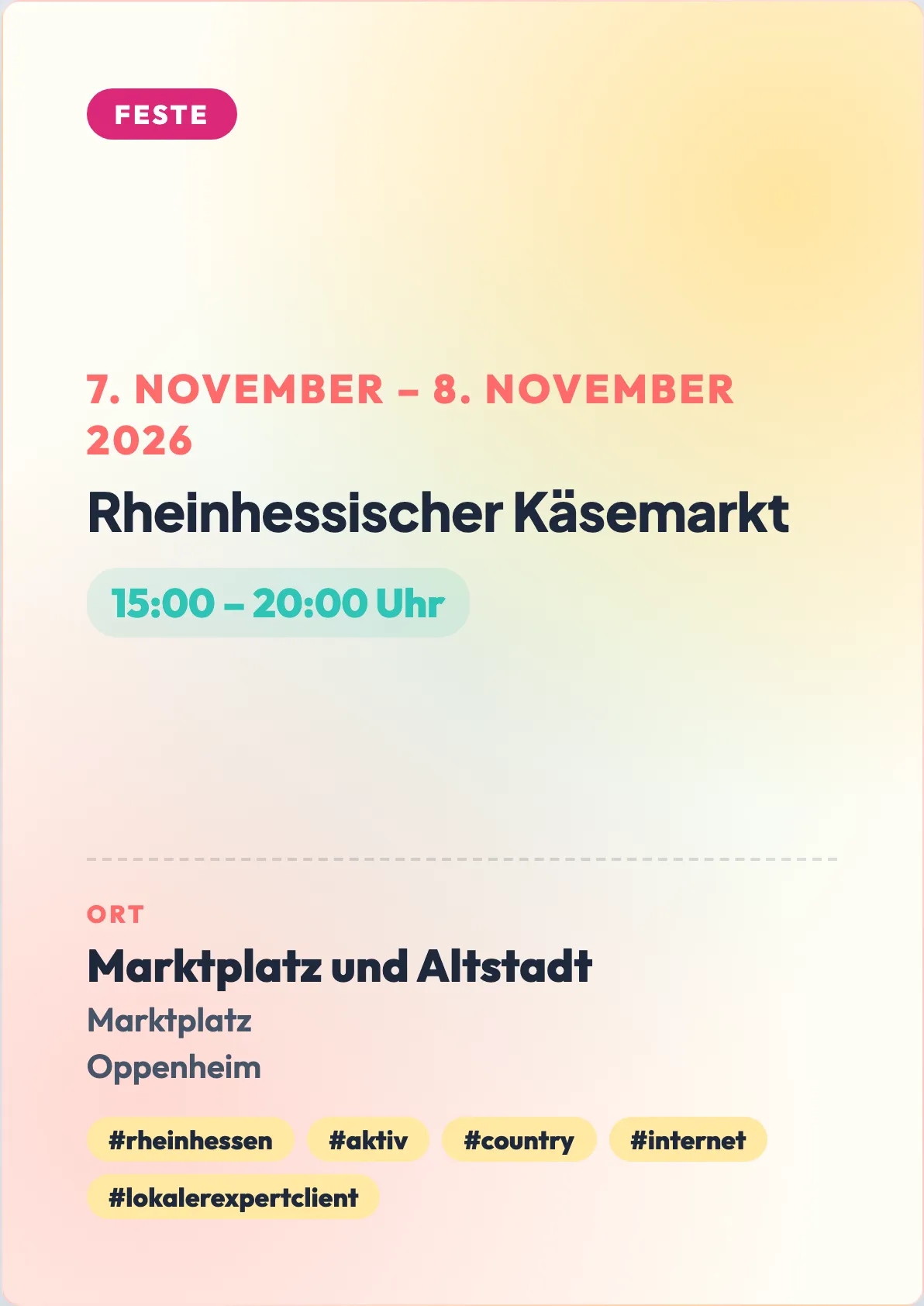 Veranstaltungsflyer